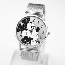 Load image into Gallery viewer, zegarki meskie Fashion Brand Mickey Watches New Cartoon Women quartz watch Lady Stainless steel ladies dress watches reloj mujer
