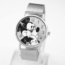 Load image into Gallery viewer, zegarki meskie Fashion Brand Mickey Watches New Cartoon Women quartz watch Lady Stainless steel ladies dress watches reloj mujer