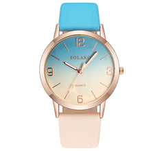Load image into Gallery viewer, Cassic Style Women Watches Round Dial Ladies Watches Gradient Leather StrapQuartz Wristwatch Business Clock Zegarki Damskie #W