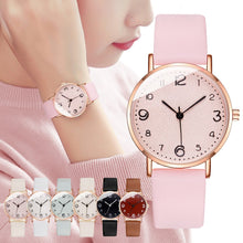 Load image into Gallery viewer, Luxury Women Arabic Numbers Watch Casual Ladies Leather Analog Quartz Wristwatches Zegarki Damskie Reloj Mujer