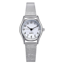 Load image into Gallery viewer, 2019 Top luxury Brand Ladies Silver Leisure Quartz Wrist Watch Women Fashion Full Stainless Steel Clock zegarki damskie relogios
