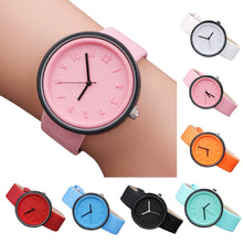 Load image into Gallery viewer, Fashion Women's Watch Candy Leather Strap Ladies Quartz Wristwatch Young Girl Watch Simple Clock Gift 2020 Zegarki Damskie*M
