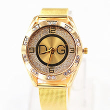 Load image into Gallery viewer, Zegarki Damskie Luxury brands DQG Women Crystal Silver stainless steel Quartz Watch Lady Outdoor Sport Watch Hot sale Montres
