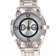 Load image into Gallery viewer, Zegarki Damskie Luxury brands DQG Women Crystal Silver stainless steel Quartz Watch Lady Outdoor Sport Watch Hot sale Montres

