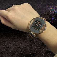 Load image into Gallery viewer, women watches 2019 Luxury Brand bracelet watch Silver Black Dial women's watch Quartz Clock relogio feminino zegarki

