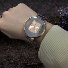 Load image into Gallery viewer, women watches 2019 Luxury Brand bracelet watch Silver Black Dial women's watch Quartz Clock relogio feminino zegarki
