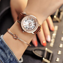 Load image into Gallery viewer, Luxury Brand Women's Watches Sport Watch Ladies Fashion Quartz Watch Women Rhinestone Leather Casual Dress Wristwatches Zegarki
