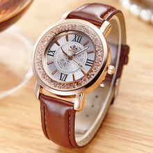 Load image into Gallery viewer, Luxury Brand Women's Watches Sport Watch Ladies Fashion Quartz Watch Women Rhinestone Leather Casual Dress Wristwatches Zegarki
