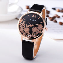 Load image into Gallery viewer, Luxury Fashion Leather Band Analog Quartz Round Wrist Watch Watches Zegarki Damskie Relogio Feminino de Luxo
