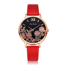 Load image into Gallery viewer, Luxury Fashion Leather Band Analog Quartz Round Wrist Watch Watches Zegarki Damskie Relogio Feminino de Luxo
