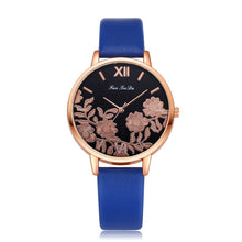 Load image into Gallery viewer, Luxury Fashion Leather Band Analog Quartz Round Wrist Watch Watches Zegarki Damskie Relogio Feminino de Luxo

