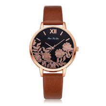 Load image into Gallery viewer, Luxury Fashion Leather Band Analog Quartz Round Wrist Watch Watches Zegarki Damskie Relogio Feminino de Luxo
