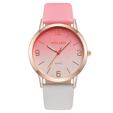 Load image into Gallery viewer, Cassic Style Women Watches Round Dial Ladies Watches Gradient Leather StrapQuartz Wristwatch Business Clock Zegarki Damskie #W
