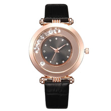 Load image into Gallery viewer, 2020 Women Rhinestone Dial Analog Quartz Wristwatch Ladies Business Leather Strap For Gift Clock Zegarki Damskie
