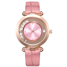 Load image into Gallery viewer, 2020 Women Rhinestone Dial Analog Quartz Wristwatch Ladies Business Leather Strap For Gift Clock Zegarki Damskie
