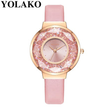 Load image into Gallery viewer, YOLAKO Classic Design Watch Casual Ladies Watch Leather Band Quartz Analog Wristwatch Gift For Women Dress zegarki damskie %N

