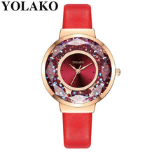 Load image into Gallery viewer, YOLAKO Classic Design Watch Casual Ladies Watch Leather Band Quartz Analog Wristwatch Gift For Women Dress zegarki damskie %N
