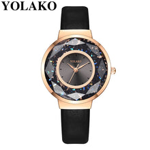 Load image into Gallery viewer, YOLAKO Classic Design Watch Casual Ladies Watch Leather Band Quartz Analog Wristwatch Gift For Women Dress zegarki damskie %N
