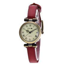 Load image into Gallery viewer, CCQ brand Quartz Ladies clock Fashion Leather Wristwatch Women watches Retro Roman numeral dial uhren zegarki horloges 2018 B40
