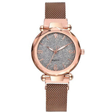 Load image into Gallery viewer, 2019 Hot Sky Watch Women Watches Luxury Magnetic Shining Band Quartz Watch Buckle Dial Ladies Watch Mesh Zegarki Reloj Mujer
