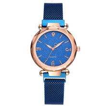 Load image into Gallery viewer, 2019 Hot Sky Watch Women Watches Luxury Magnetic Shining Band Quartz Watch Buckle Dial Ladies Watch Mesh Zegarki Reloj Mujer
