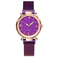 Load image into Gallery viewer, 2019 Hot Sky Watch Women Watches Luxury Magnetic Shining Band Quartz Watch Buckle Dial Ladies Watch Mesh Zegarki Reloj Mujer
